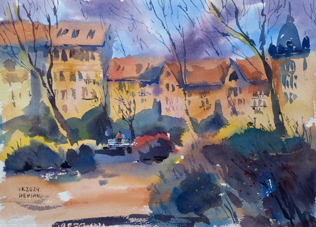 In the park with a book