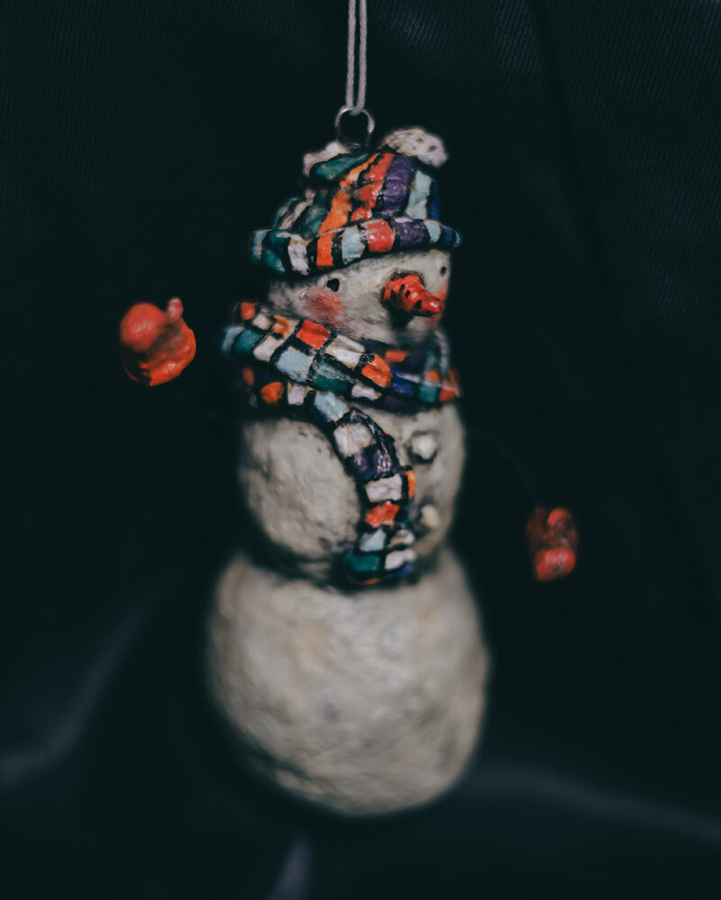 Spun Cotton Snowman Ornament