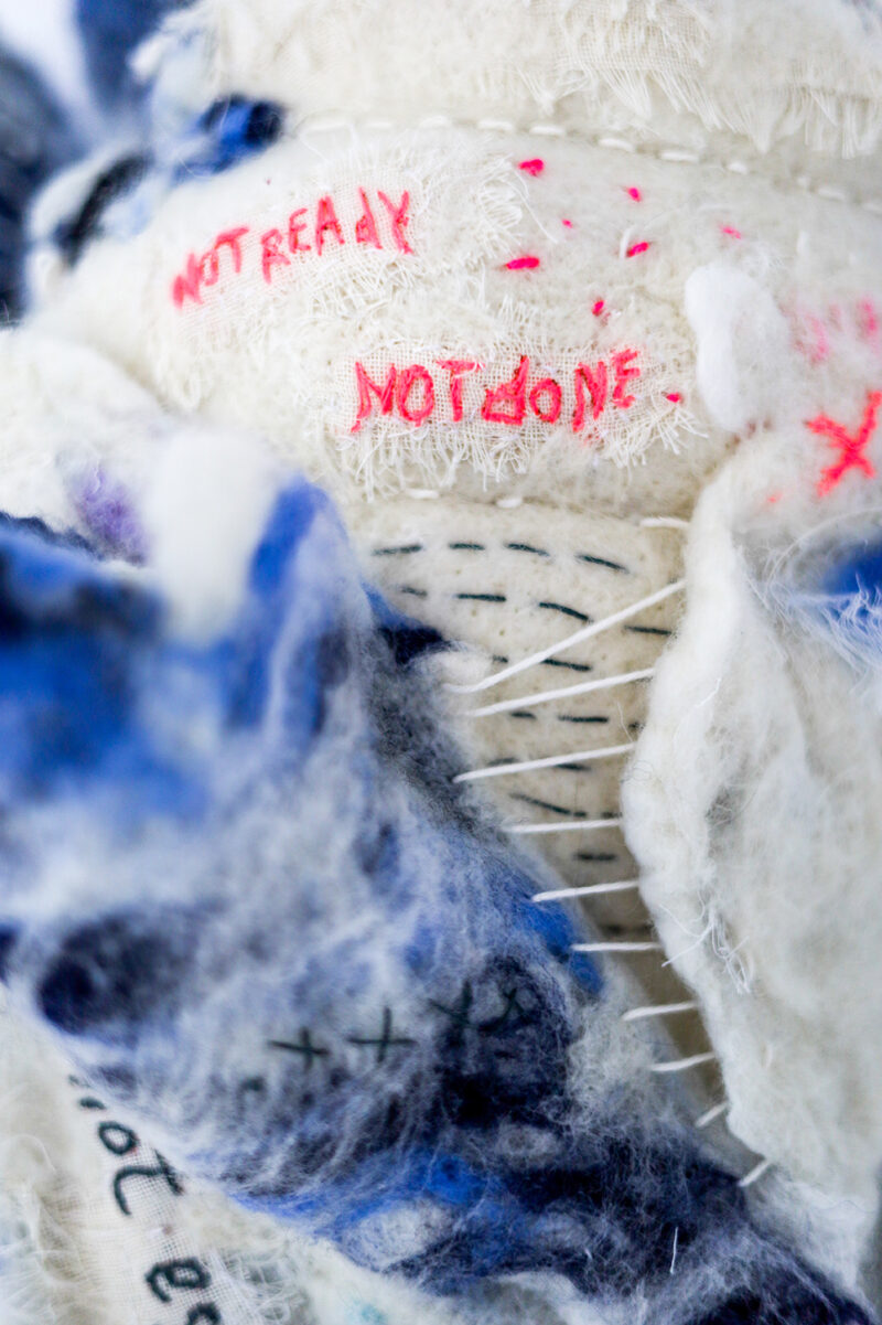 Almost Becoming — Textile Wall Sculpture