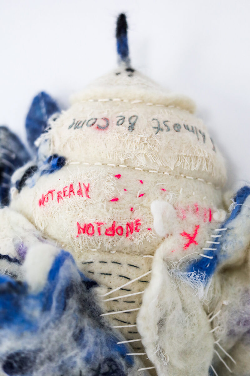 Almost Becoming — Textile Wall Sculpture