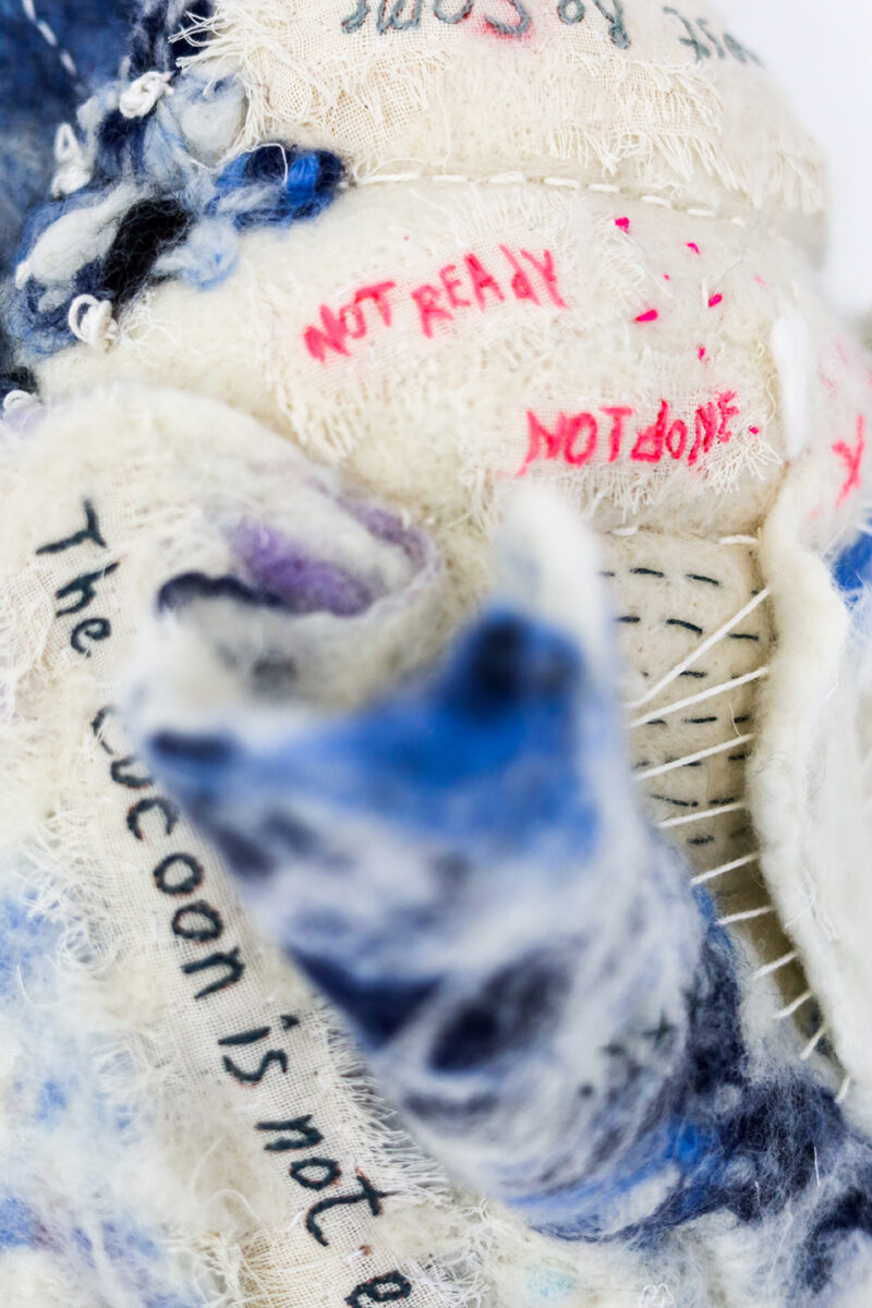 Almost Becoming — Textile Wall Sculpture
