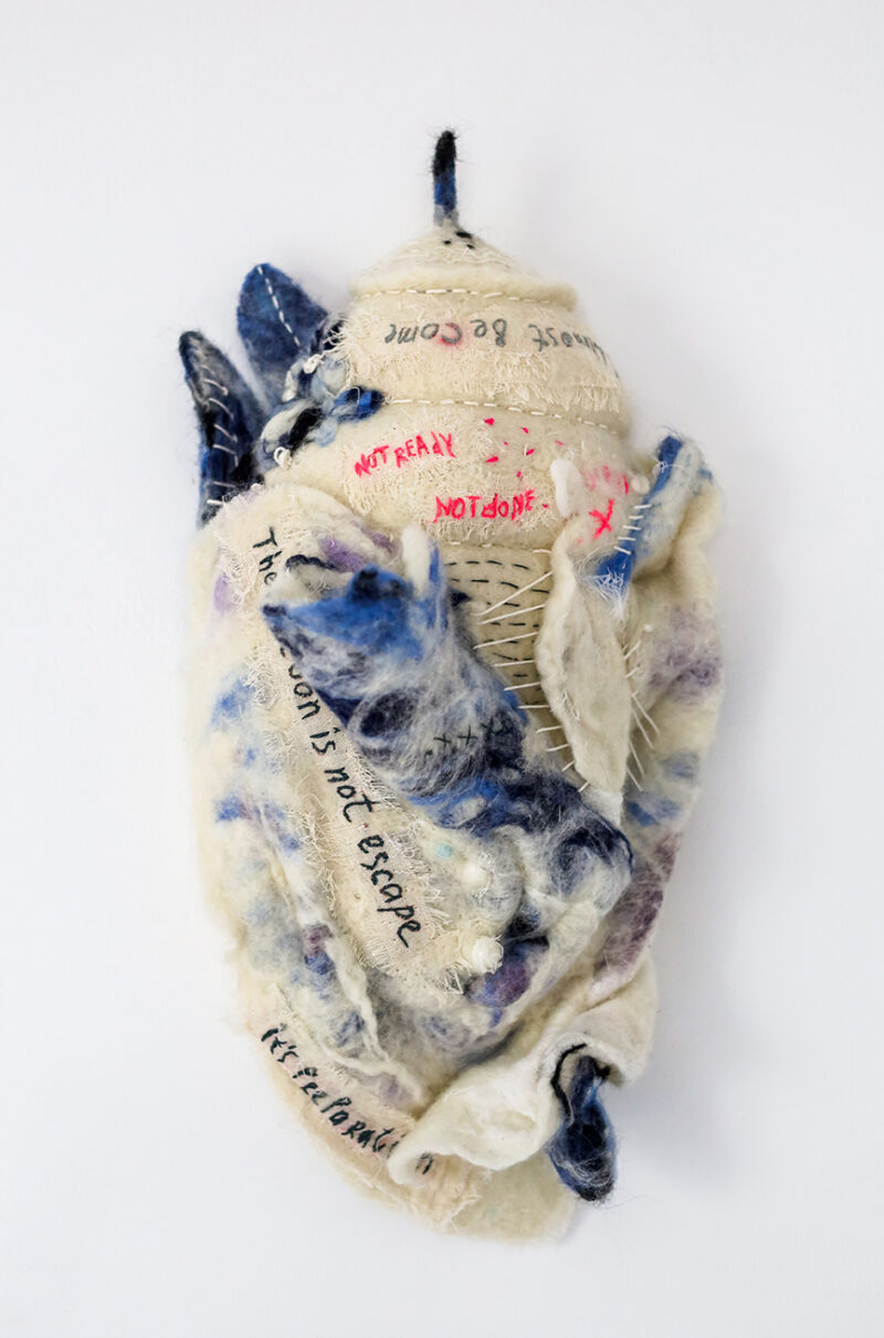 Almost Becoming — Textile Wall Sculpture