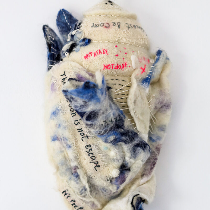 Almost Becoming — Textile Wall Sculpture