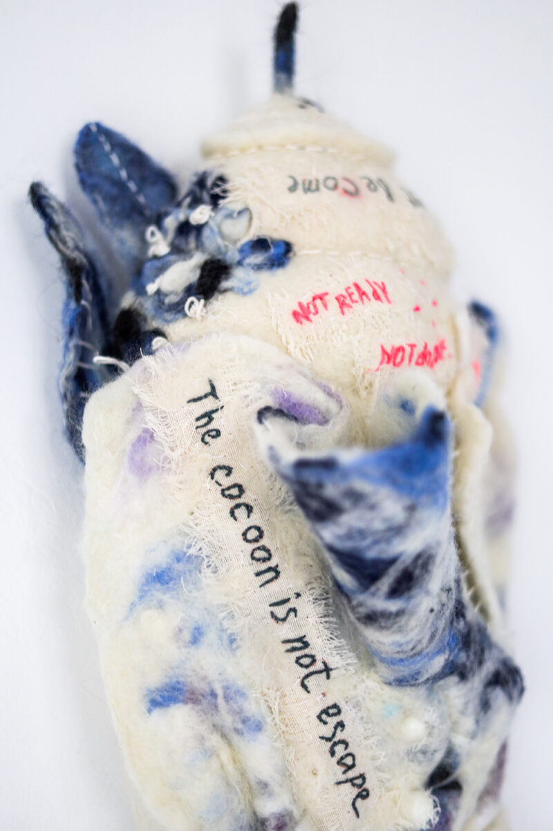 Almost Becoming — Textile Wall Sculpture