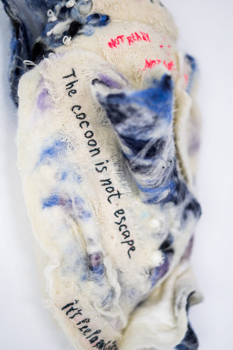 Almost Becoming — Textile Wall Sculpture