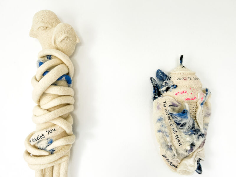 Almost Becoming — Textile Wall Sculpture