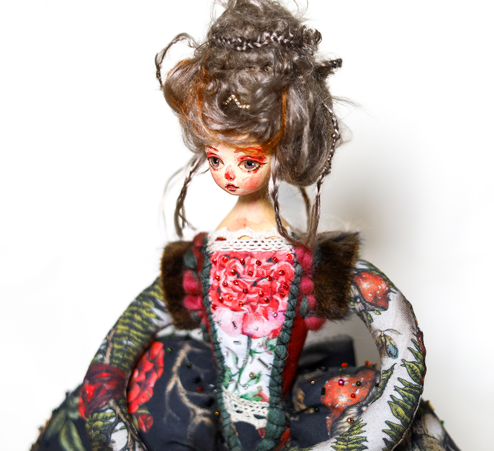 Wire Dress Figure — OOAK Figurative Art Doll Sculpture