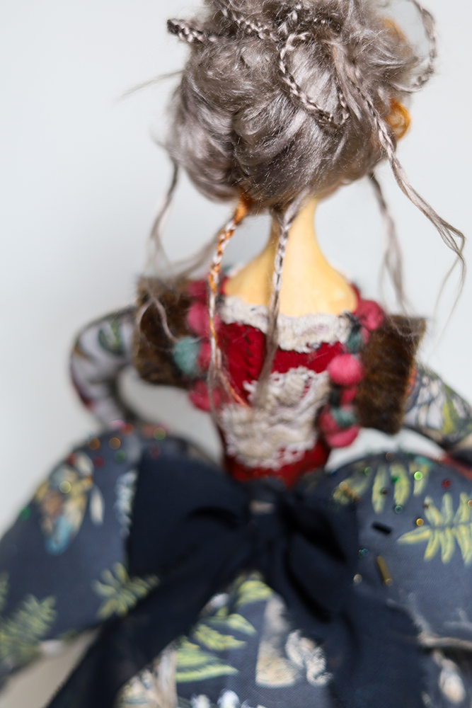 Wire Dress Figure — OOAK Figurative Art Doll Sculpture