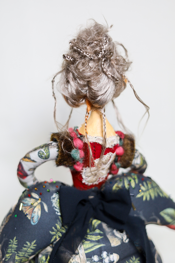 Wire Dress Figure — OOAK Figurative Art Doll Sculpture