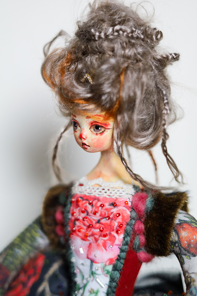 Wire Dress Figure — OOAK Figurative Art Doll Sculpture
