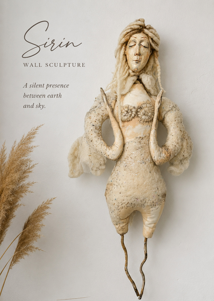 Sirin — Mixed Media Wall Sculpture