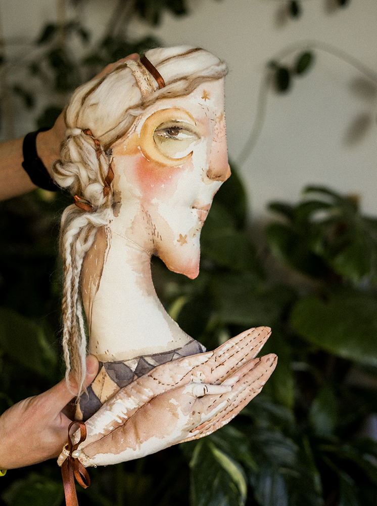 Open Hands — Textile Wall Sculpture