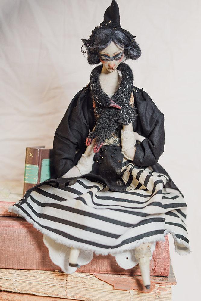 Cygnus – The Swan Constellation | Mixed Media Art Doll
