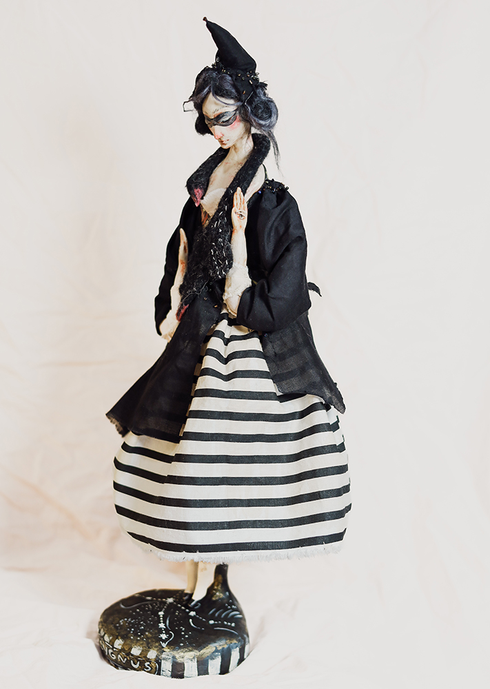 Cygnus – The Swan Constellation | Mixed Media Art Doll