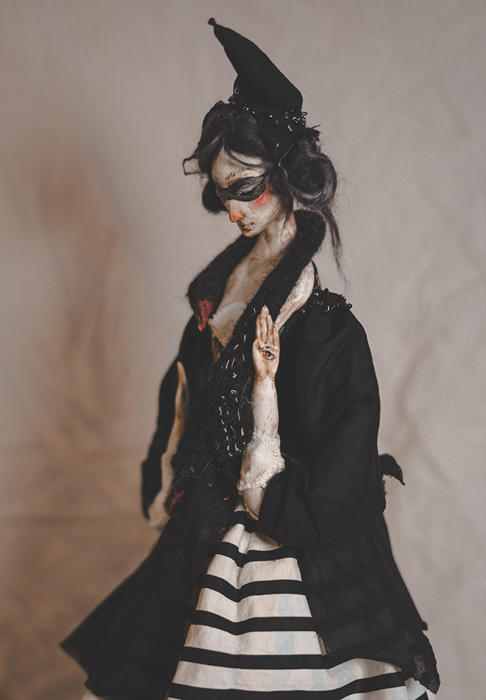 Cygnus – The Swan Constellation | Mixed Media Art Doll