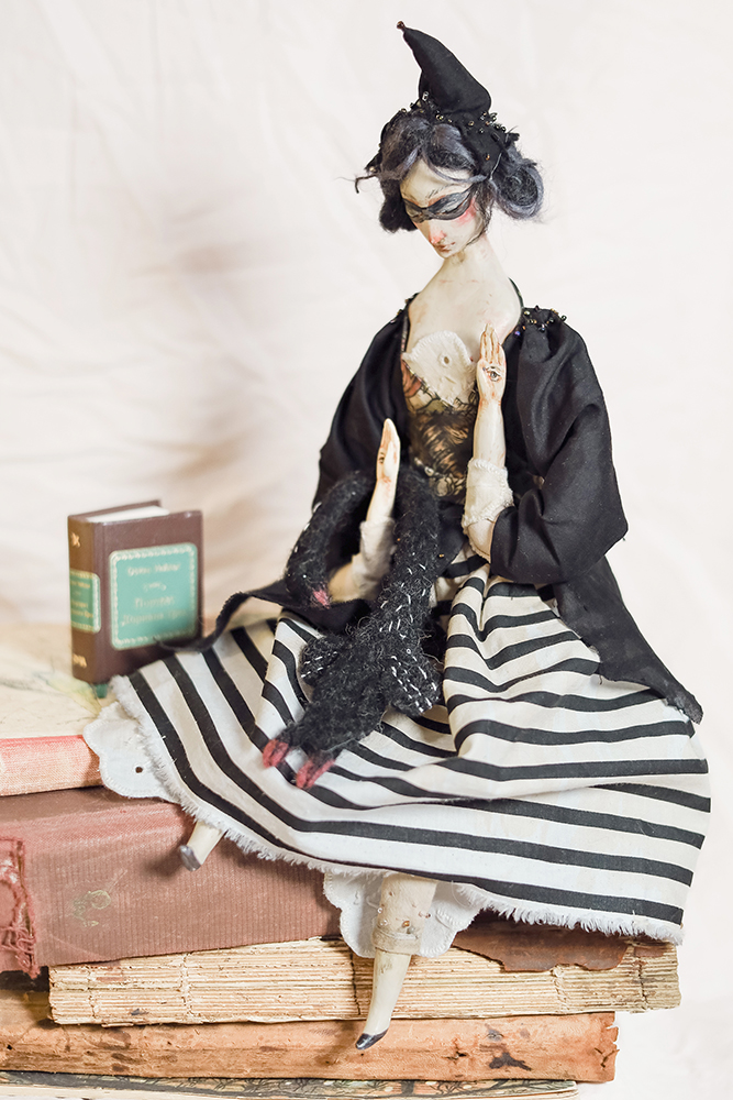 Cygnus – The Swan Constellation | Mixed Media Art Doll