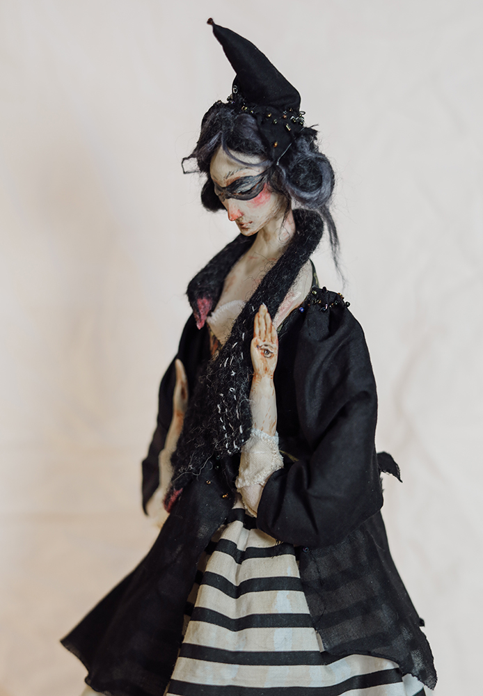 Cygnus – The Swan Constellation | Mixed Media Art Doll