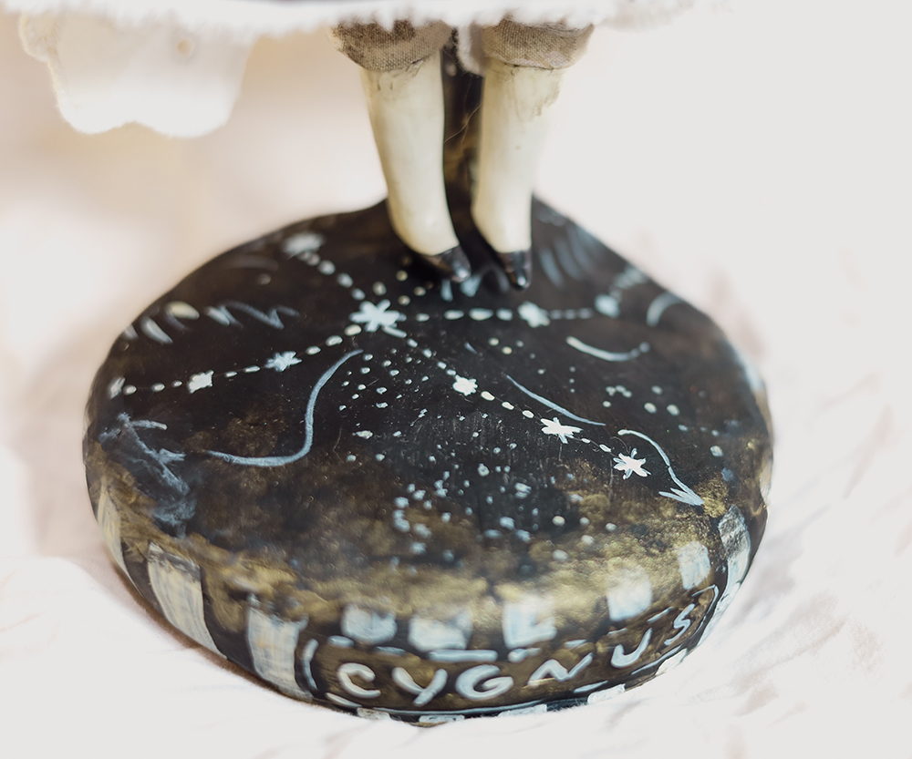 Cygnus – The Swan Constellation | Mixed Media Art Doll